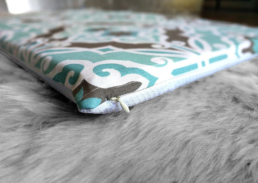 IKEA Bankkamrat, Hemmahos, Stuva Bench Pad Cover Blue Brown Moroccan Print