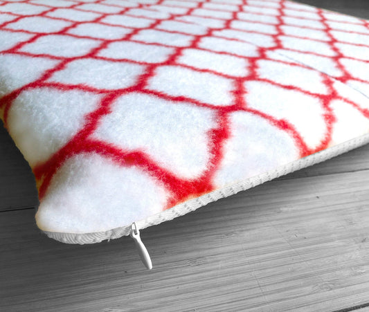 IKEA Bankkamrat, Hemmahos, Stuva Bench Pad Cover  Flannel Red and White Trellis Pattern