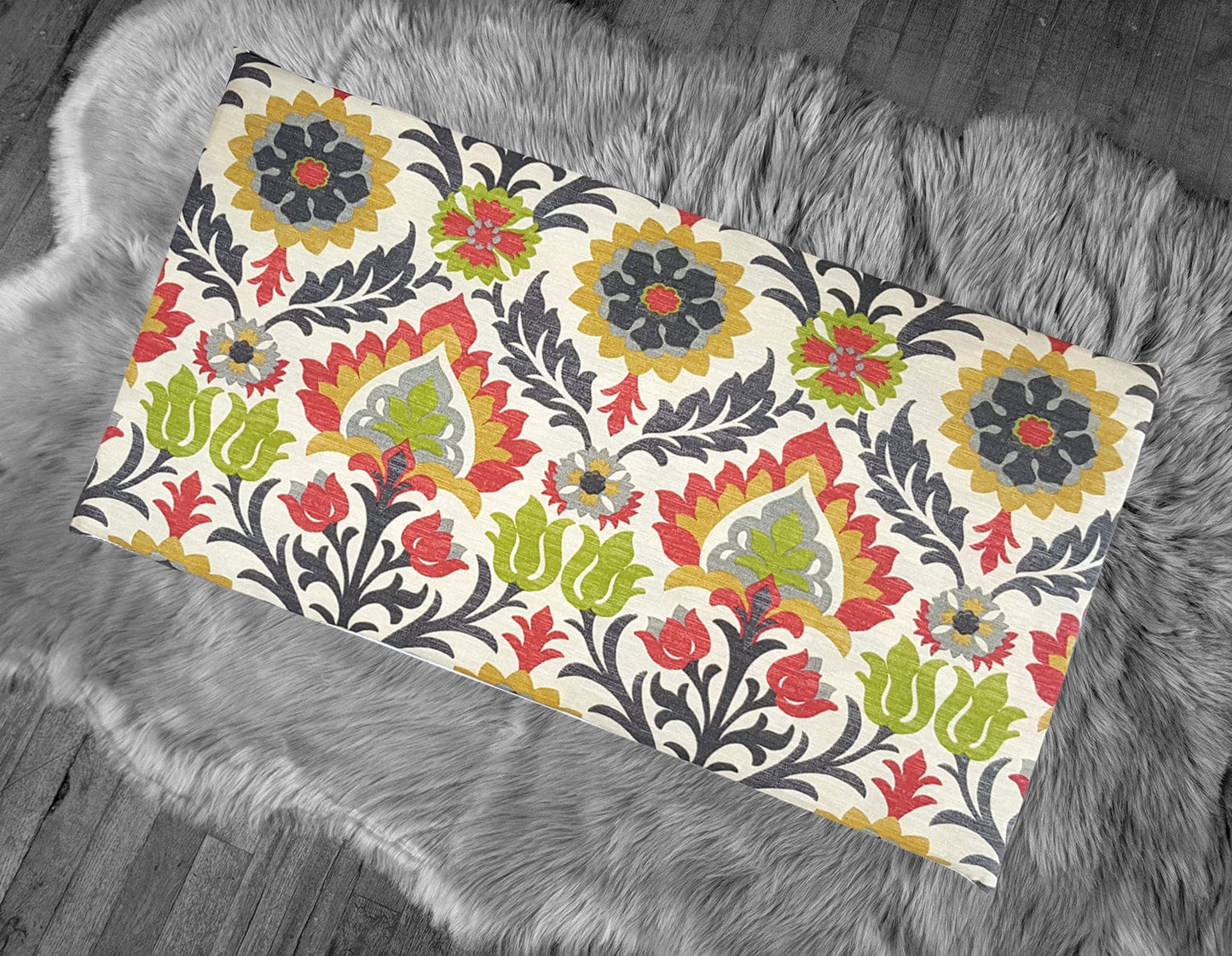 IKEA Bankkamrat, Hemmahos, Stuva Bench Pad Cover Floral Damask IKEA Santa Maria Jewel