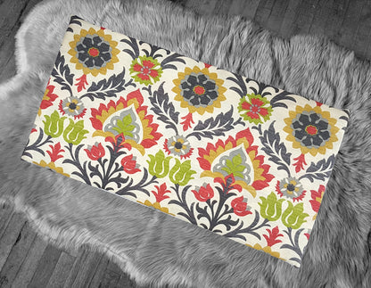 IKEA Bankkamrat, Hemmahos, Stuva Bench Pad Cover Floral Damask IKEA Santa Maria Jewel