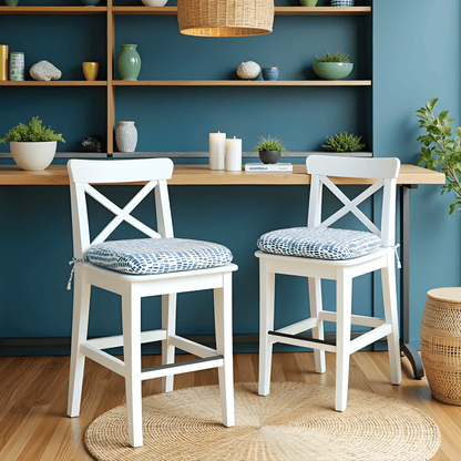 Blue Rain U-Shape Outdoor Chair Pads – Set of 2 – Compatible with IKEA Tarno, Ingolf & Sundso