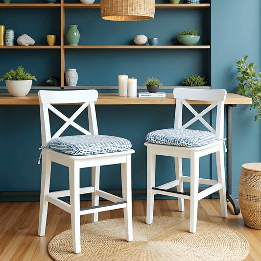 Blue Rain U-Shape Outdoor Chair Pads – Set of 2 – Compatible with IKEA Tarno, Ingolf & Sundso