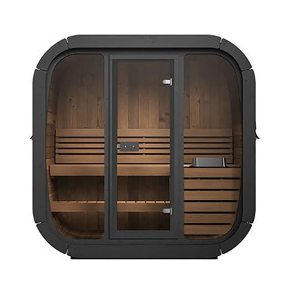 SaunaLife Model CL4G 3-Person Cube-Series Luxury Wooden Outdoor Home Sauna Kit [SL-MODELCL4G] (SAK92610)