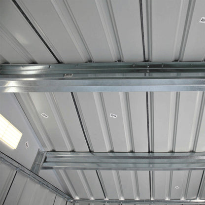 [04X07FT] Alora Small Outdoor Garden Backyard Storage Tool Shed W/ Sliding Door (SAK59938)