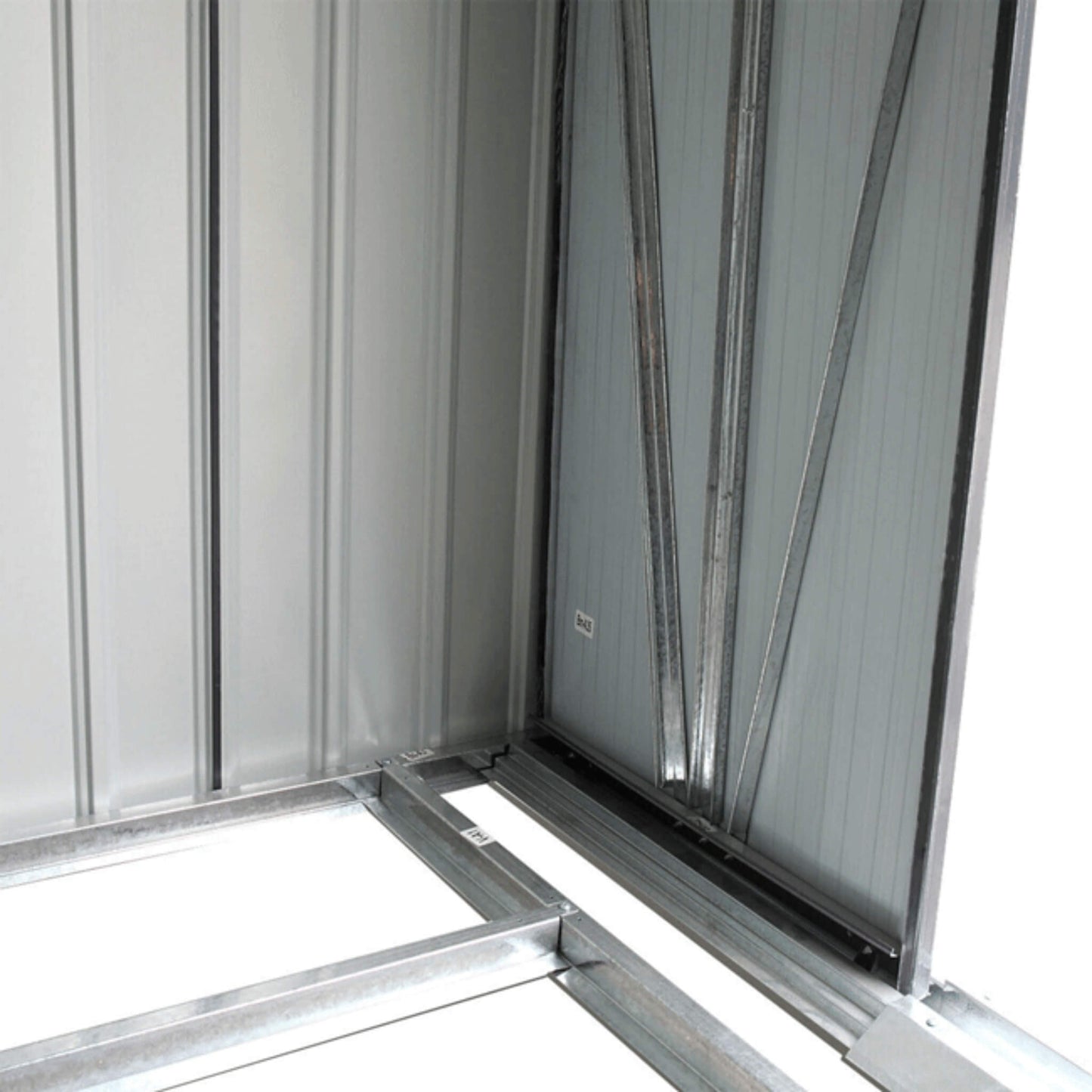 [04X07FT] Alora Small Outdoor Garden Backyard Storage Tool Shed W/ Sliding Door (SAK59938)