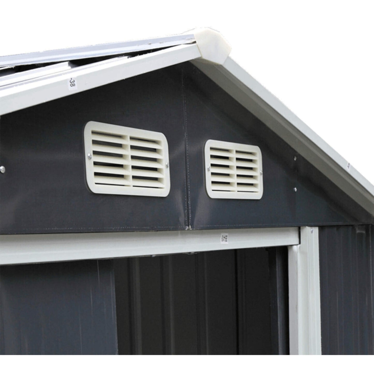 [04X07FT] Alora Small Outdoor Garden Backyard Storage Tool Shed W/ Sliding Door (SAK59938)