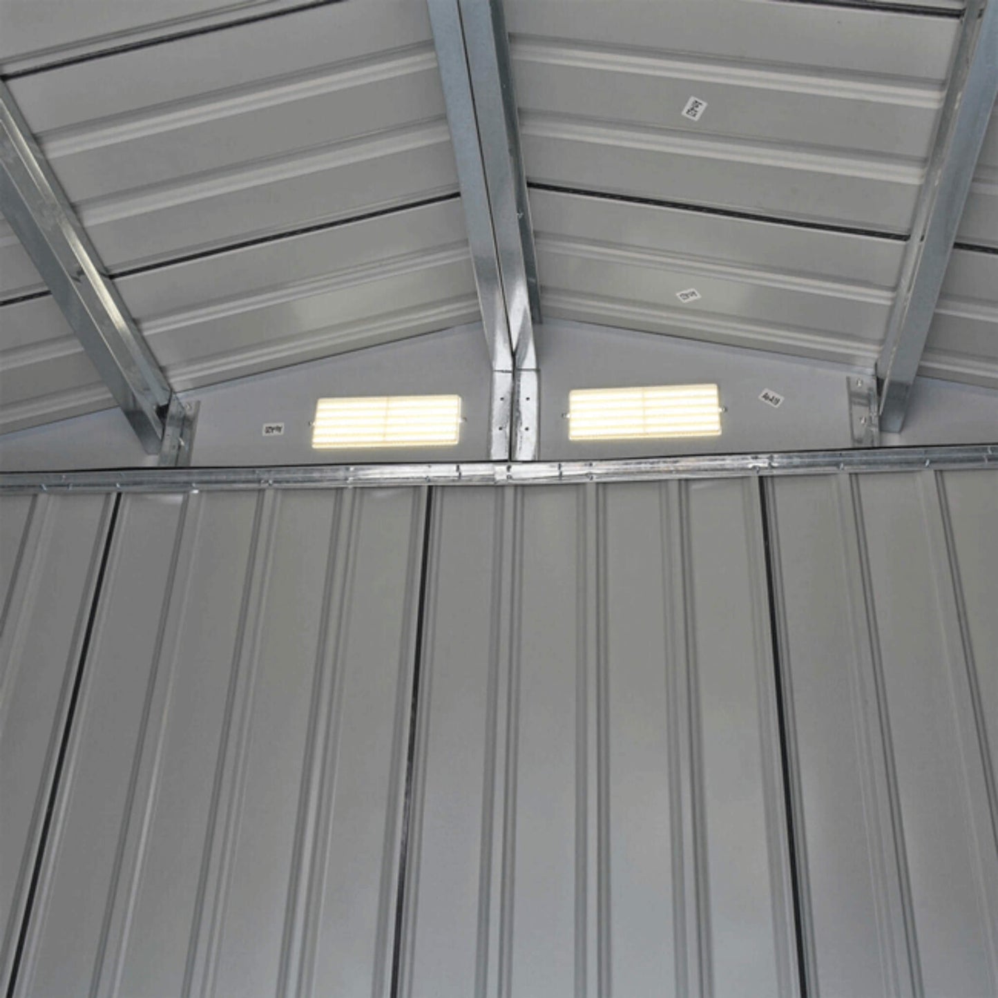 [04X07FT] Alora Small Outdoor Garden Backyard Storage Tool Shed W/ Sliding Door (SAK59938)