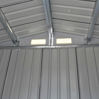 [04X07FT] Alora Small Outdoor Garden Backyard Storage Tool Shed W/ Sliding Door (SAK59938)