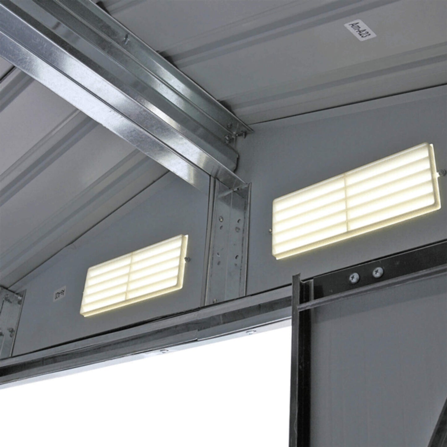 [04X07FT] Alora Small Outdoor Garden Backyard Storage Tool Shed W/ Sliding Door (SAK59938)