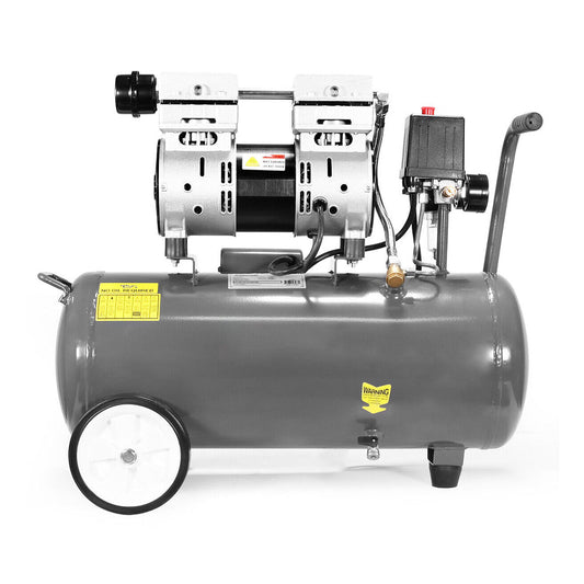 Small Portable Electric Oil-Free Commercial Ultra Quiet Air Compressor Tank, 8 GAL (SAK51263)
