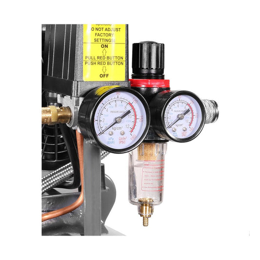 Small Portable Electric Oil-Free Commercial Ultra Quiet Air Compressor Tank, 8 GAL (SAK51263)