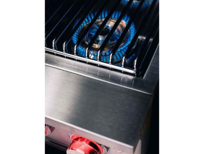 TrueFlame Built-In Double Side Burner with LED Lighting & Stainless Steel Lid