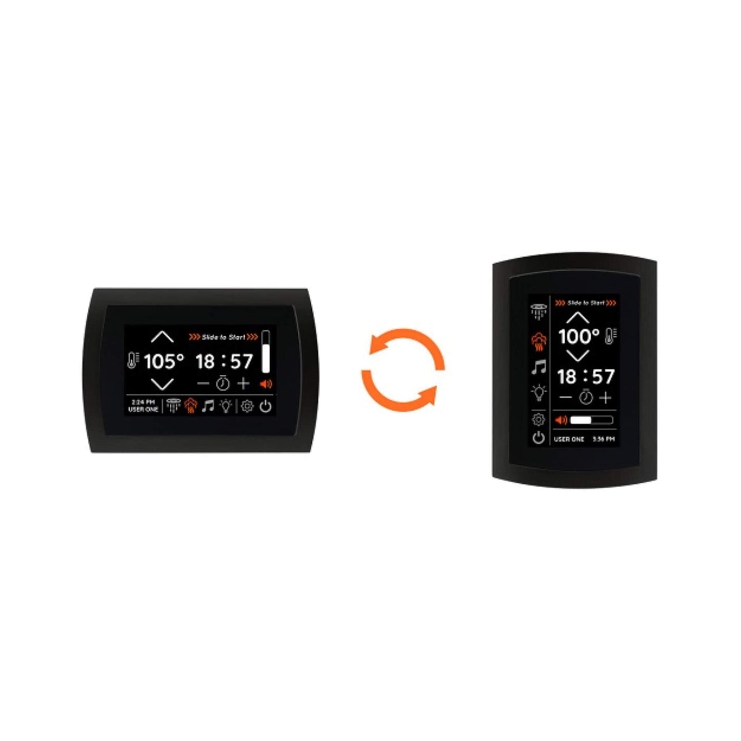 ThermaSol SignaTouch Flushmount 5-Inch Digital Shower Steam Control Package With Serenity 10 [TWPSR] (SAK84375)