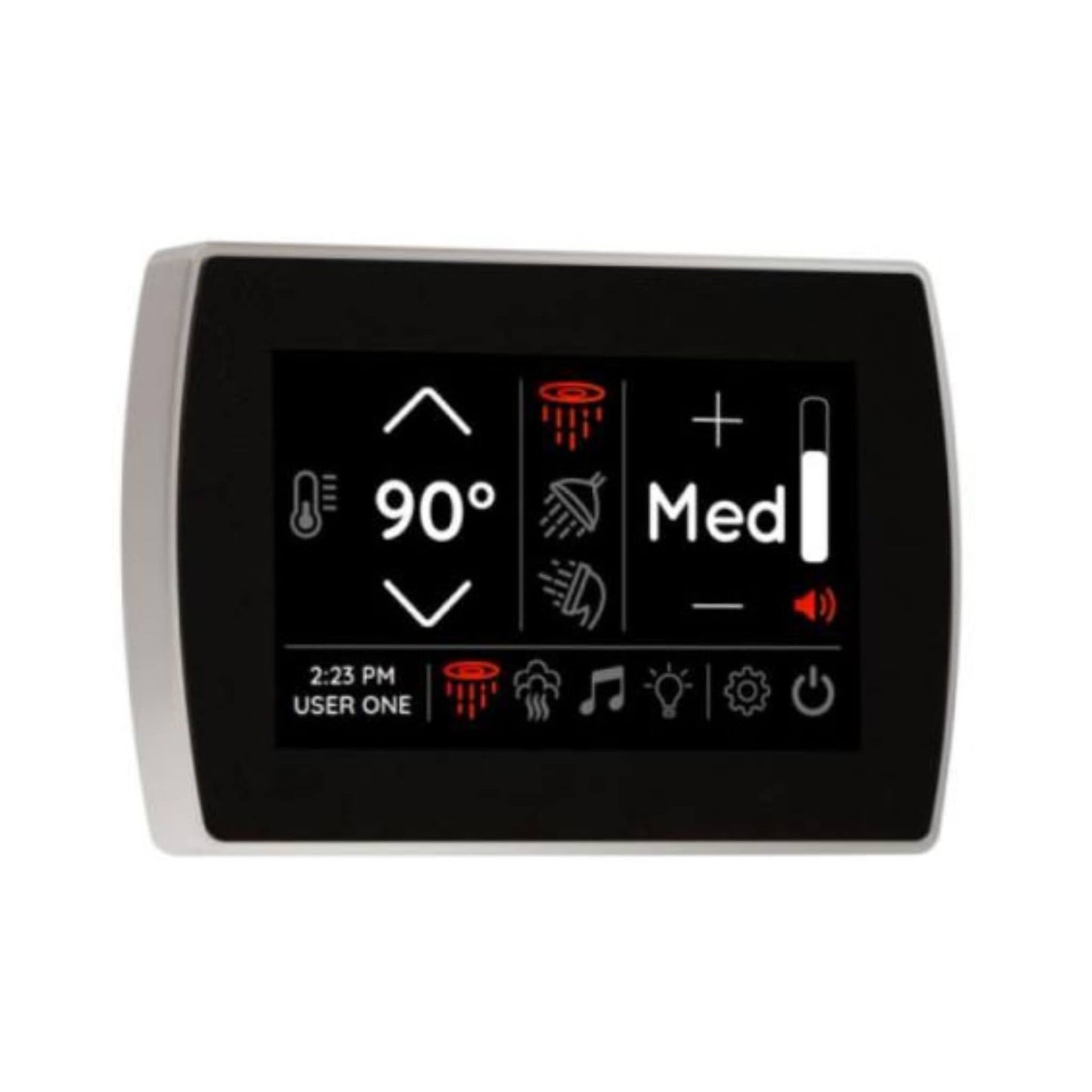 ThermaSol SignaTouch Flushmount 5-Inch Digital Shower Steam Control Package With Serenity 10 [TWPSR] (SAK84375)