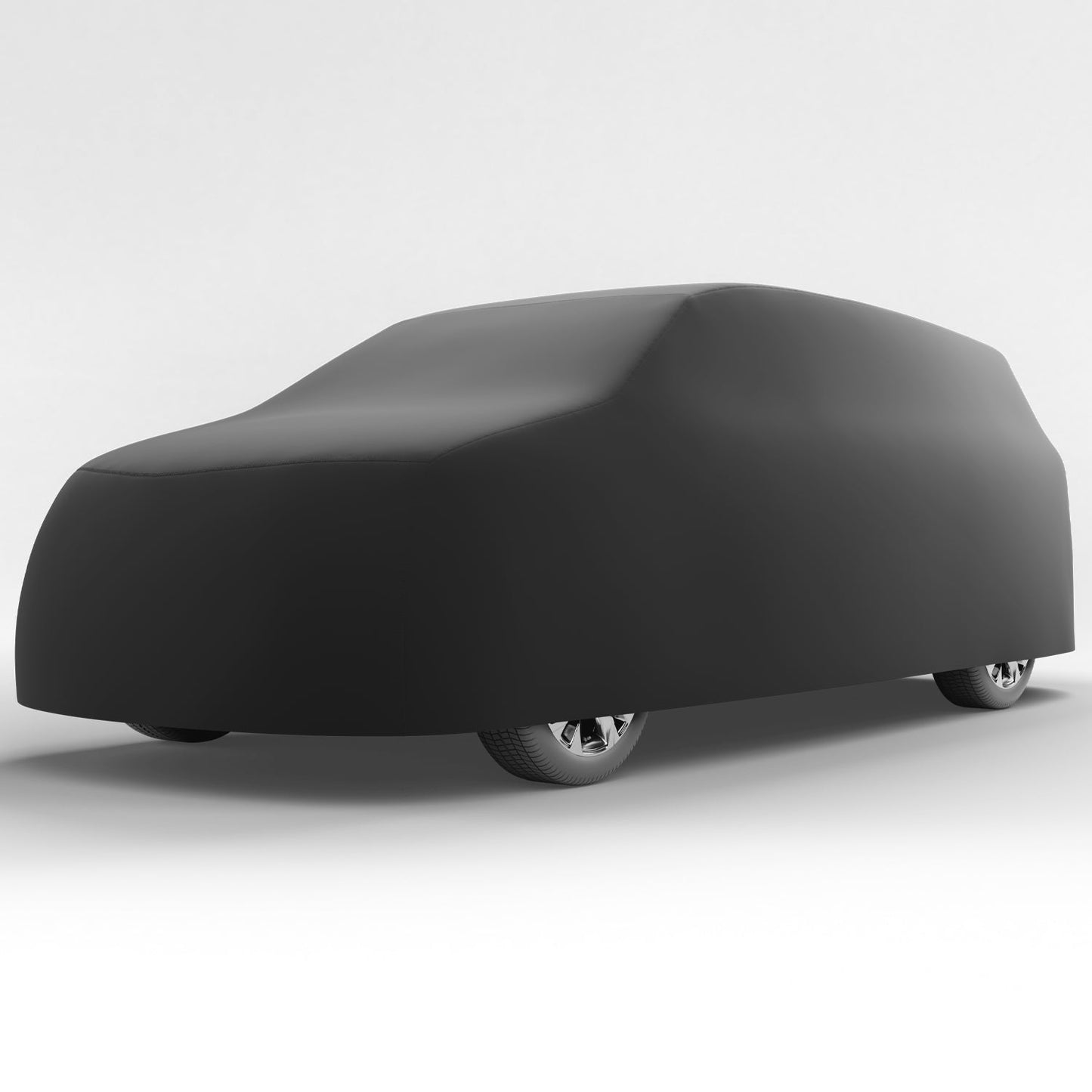 Black Satin BL - Black Car Cover for Mercury Monterey 2007 Van