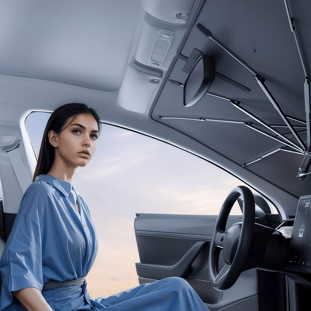 Windshield Sun Shade Umbrella for Tesla Model 3/Y/S/X