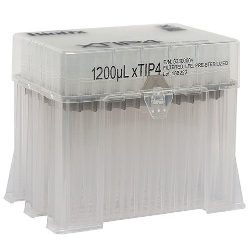Biotix 63300009 LTS Compatible Pipette Tips 100-1200µL Racked, Sterilized, 8 racks of 96/pack (Rainin Alternative)